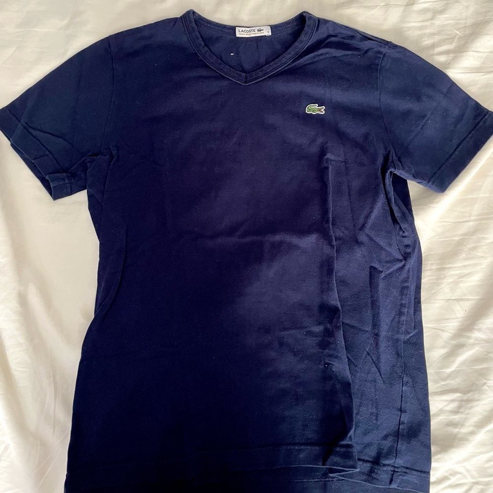 Lacoste men navy blue Tshirt